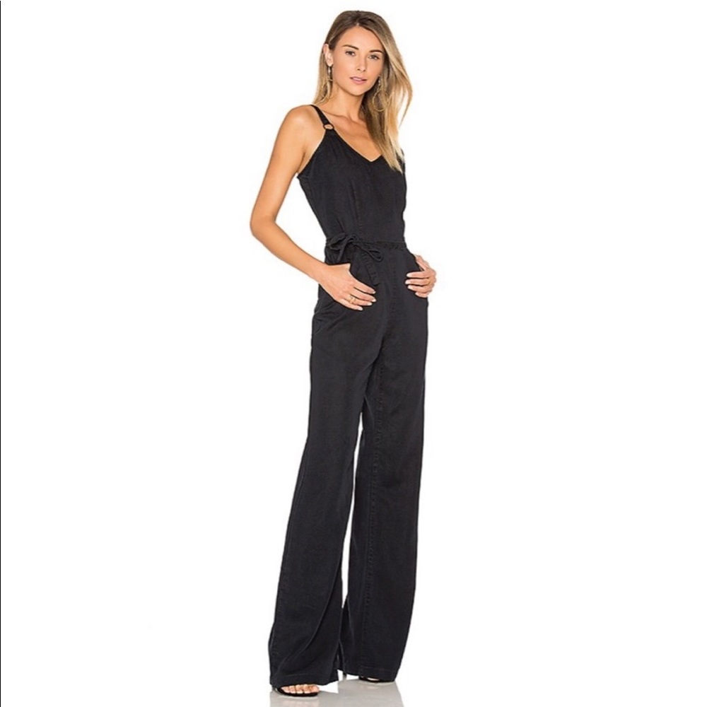Paige Black Denim Jumpsuit